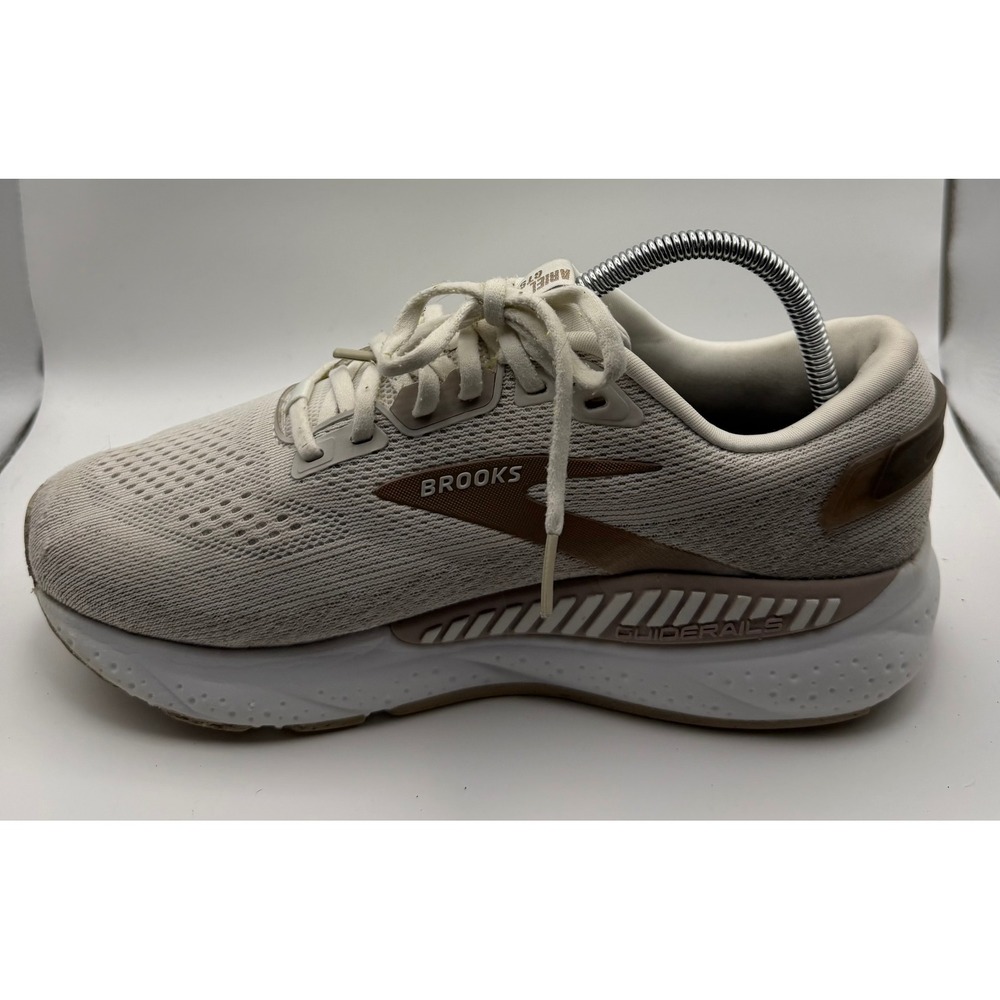 Brooks Ariel GTS 23 Running Shoes Women 9.5 Extra Wide 2E Beige Good 1204142E135